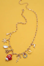 CHARM NECKLACE-CHRISTMAS TREE MITTEN RUDOLPH