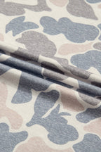 PRETTY BASH Camo Loose Tee & Drawstring Shorts Set