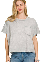 Halo Snow Washed Boxy Top N Shorts Set