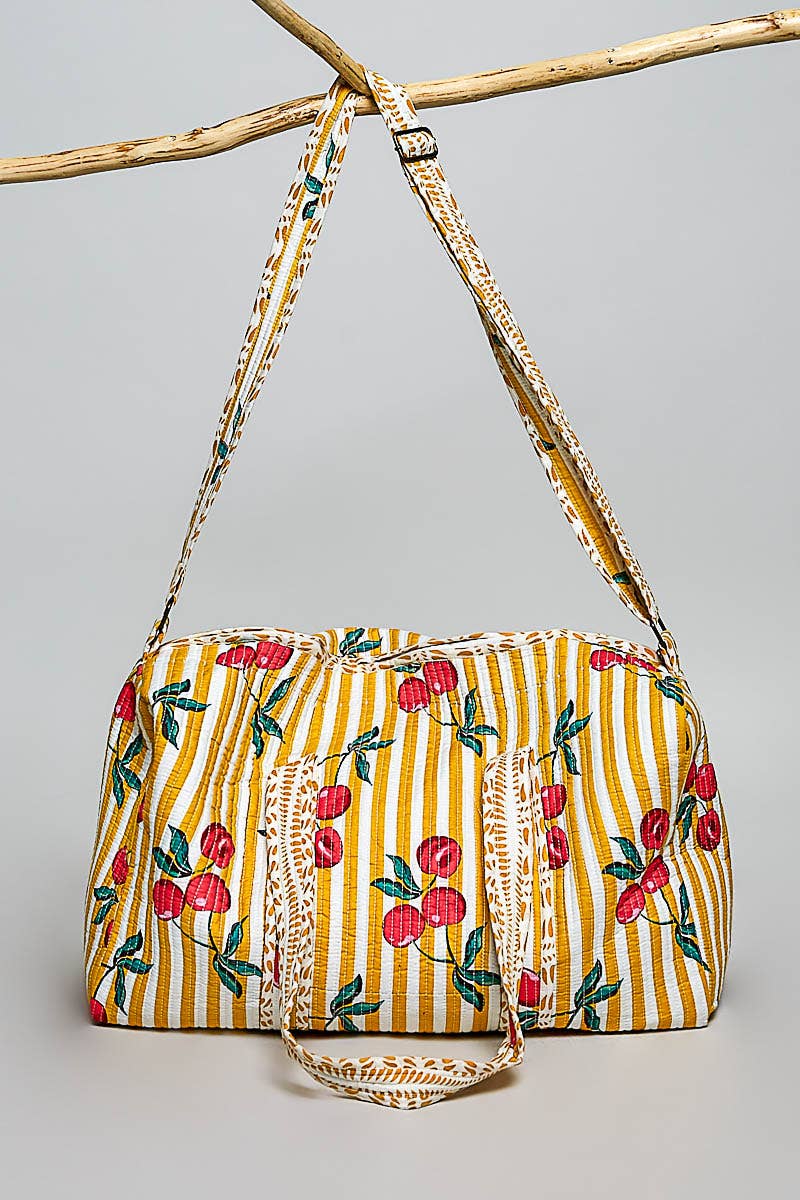 Front Pocket Quilted Adjustable Strap Bag