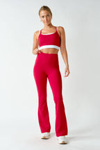 Venice Seamless-Front Flare Pants