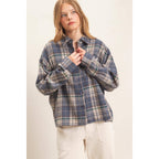 Plaid Button-Up Shirt