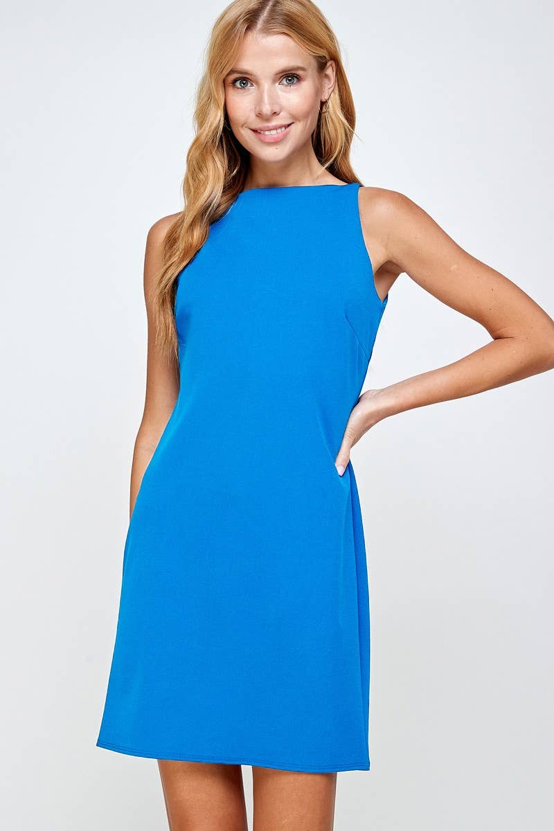 Solid Shift Dress