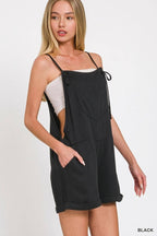 Knot Strap Romper w/ pockets - Zenana