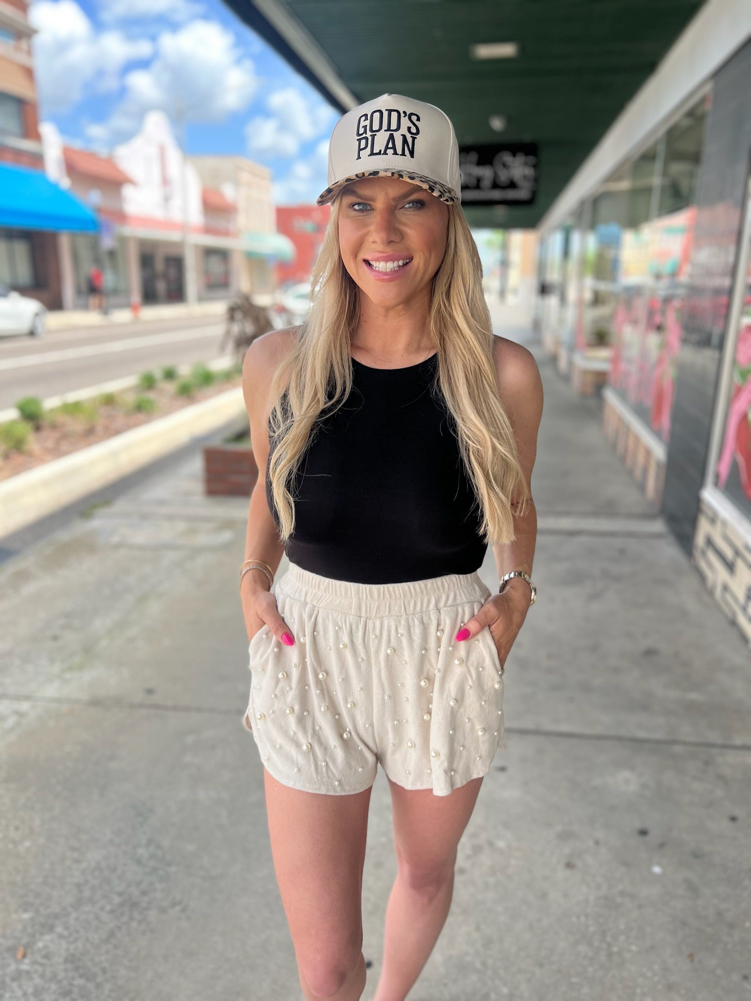 Lily Pearl Waistband Shorts