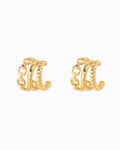 3-Line Horsebit Hoop Earrings