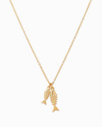 Double Sea Life Sardine Necklace
