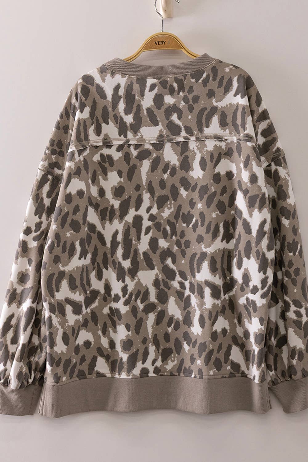 NT12770-Printed Crew Neck Sweatshirt