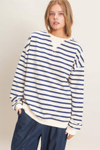 Striped Long Sleeve Pullover