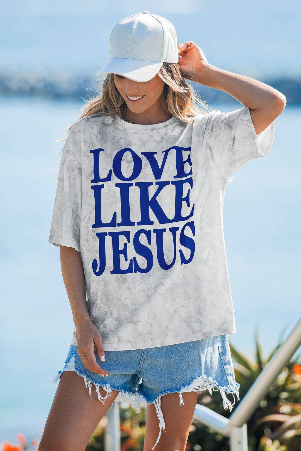 Love Like Jesus Camouflage Oversized T Shirt