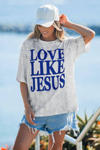 Love Like Jesus Camouflage Oversized T Shirt