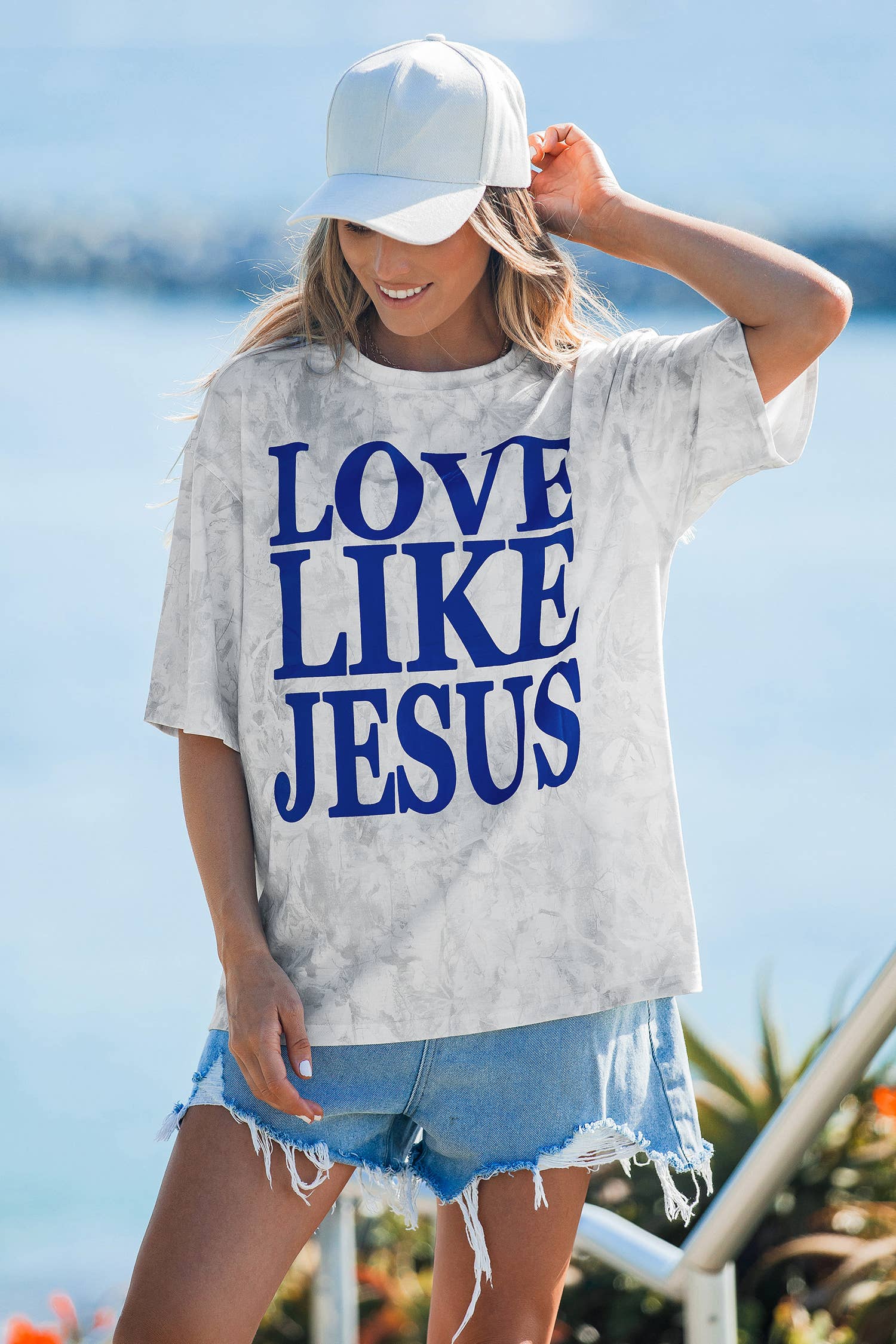 Love Like Jesus Camouflage Oversized T Shirt