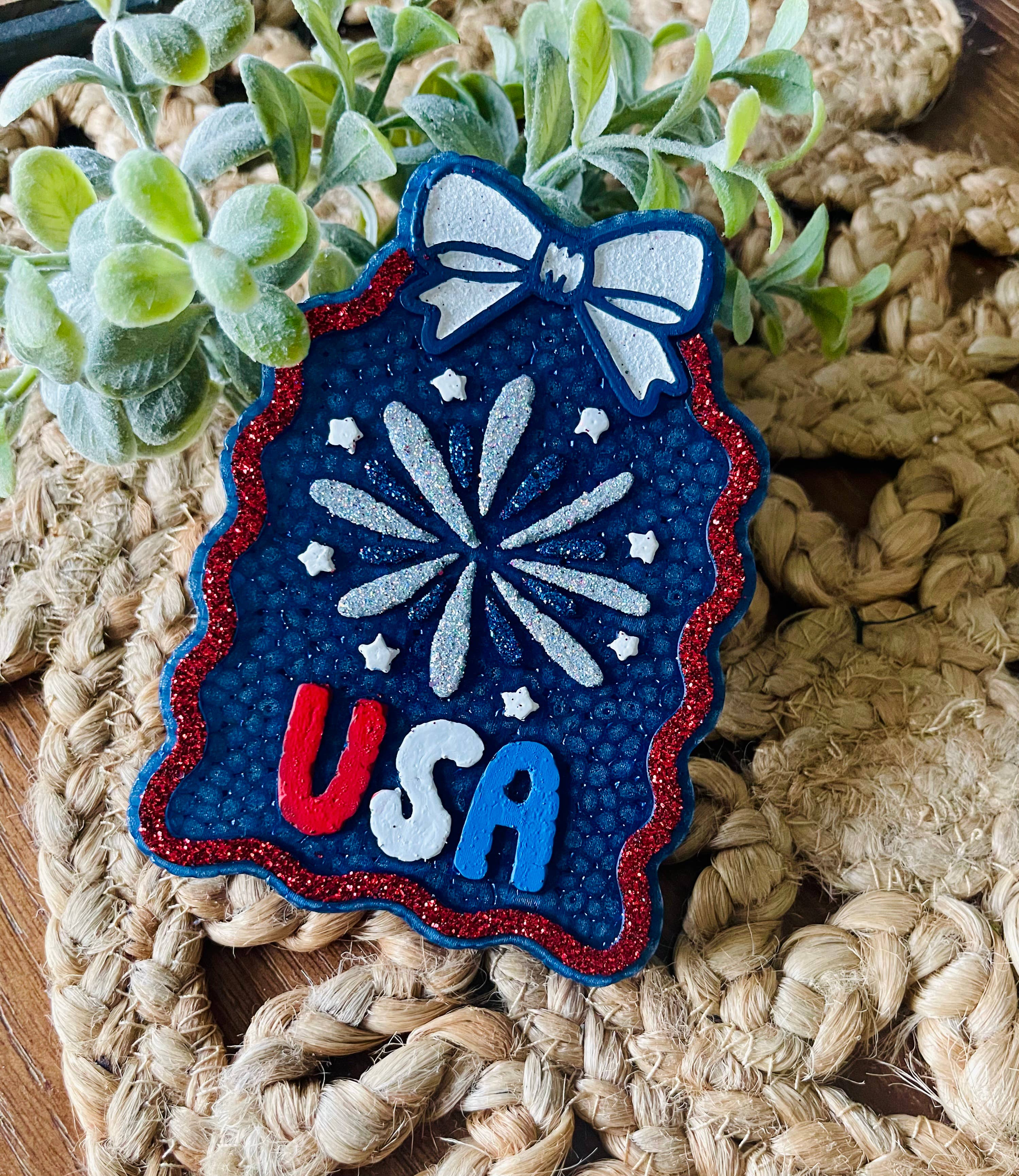 USA Firework Car Freshie 