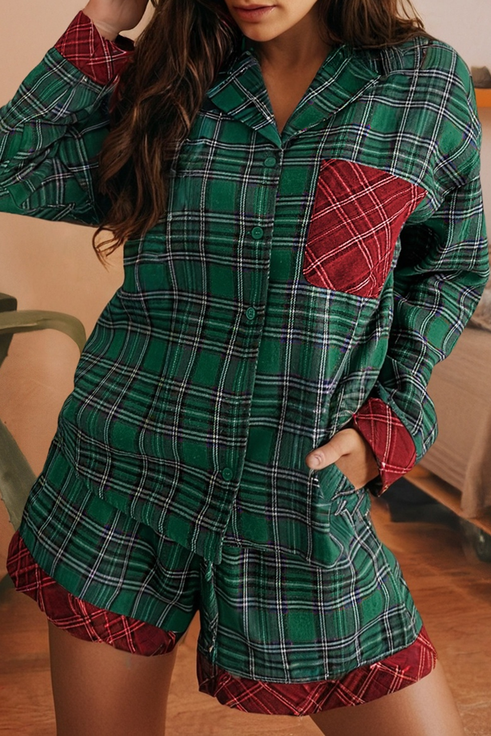 Christmas Morning Plaid PJs