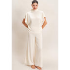 Dolman Sleeve Top And Pant Set