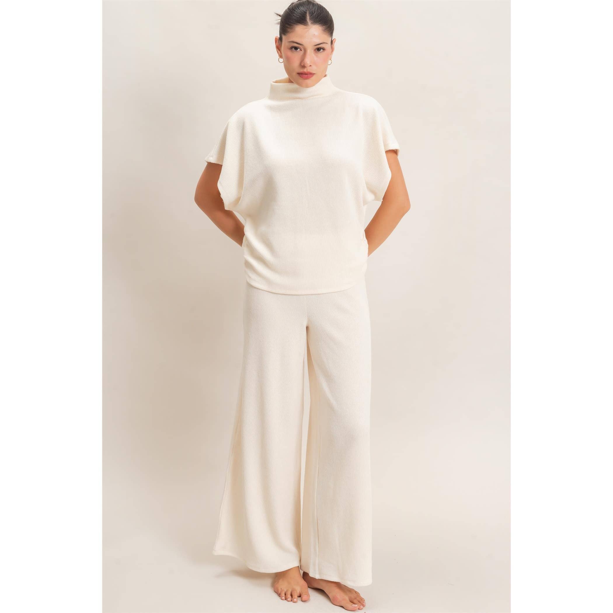 Dolman Sleeve Top And Pant Set