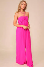 Beach Summer Day Airlflow Halter Jumpsuit