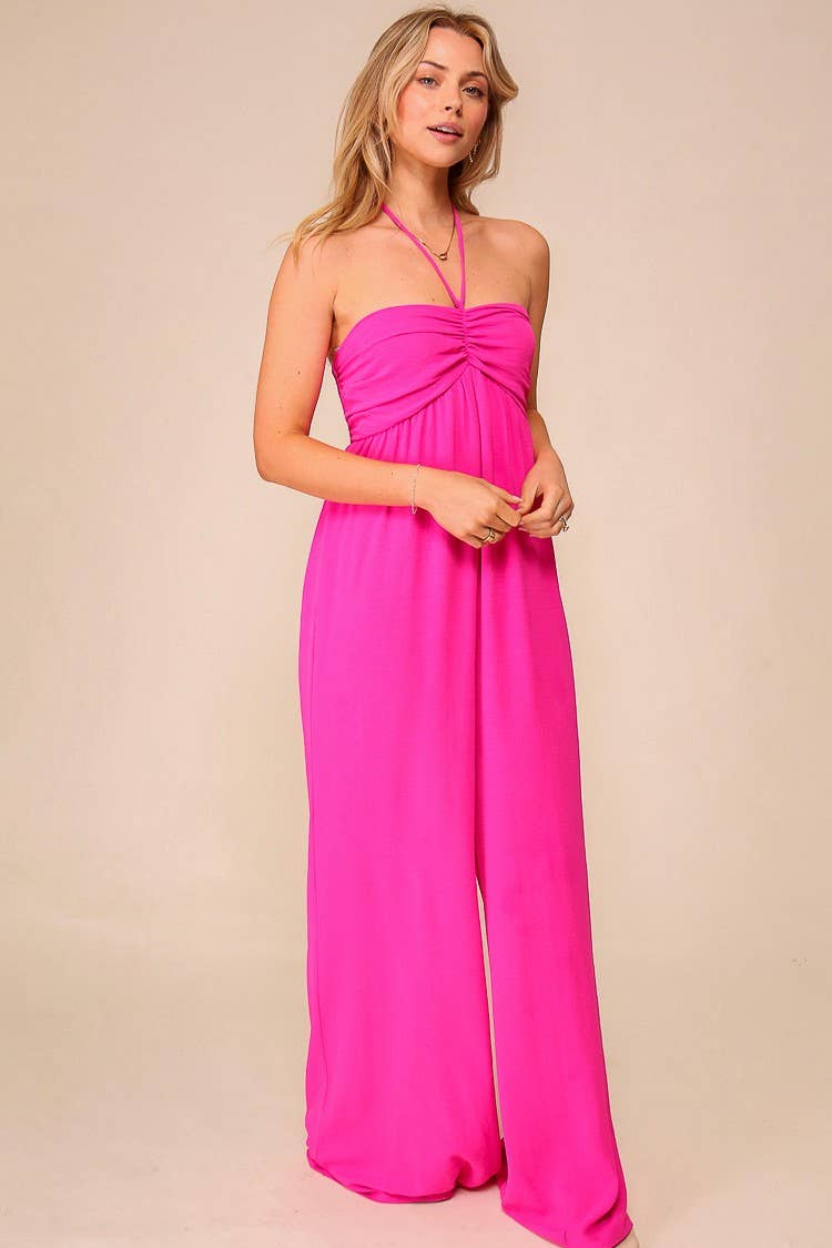 Beach Summer Day Airlflow Halter Jumpsuit