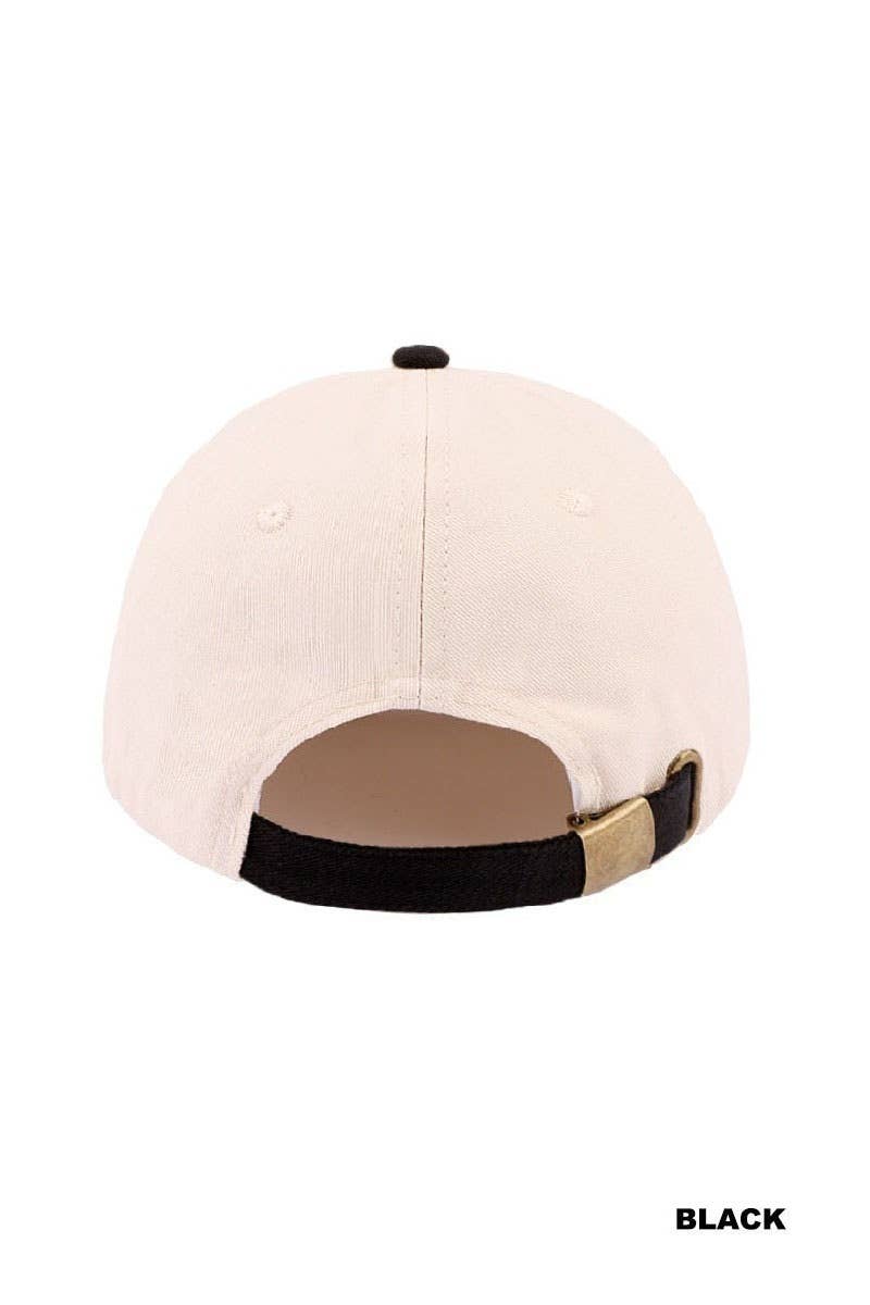 .0304 Coquette Bow Diet Coke Two Tone Cotton Hat SI-29570