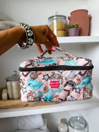 Quilted Western Makeup Bag  | Cowgirl Cosmetic Bag Fabric 