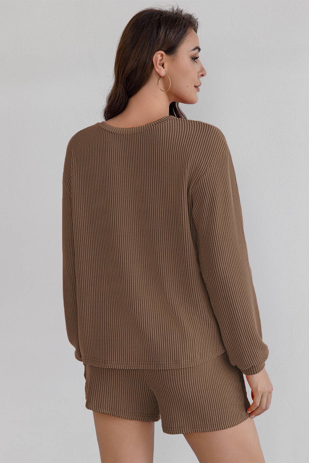 Kinsey Long Sleeve Top Shorts Set