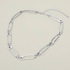 Safety Pin Link Chain Necklace