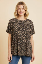 ET7864-22 ANIMAL URBAN RIBBED PRINT TOP