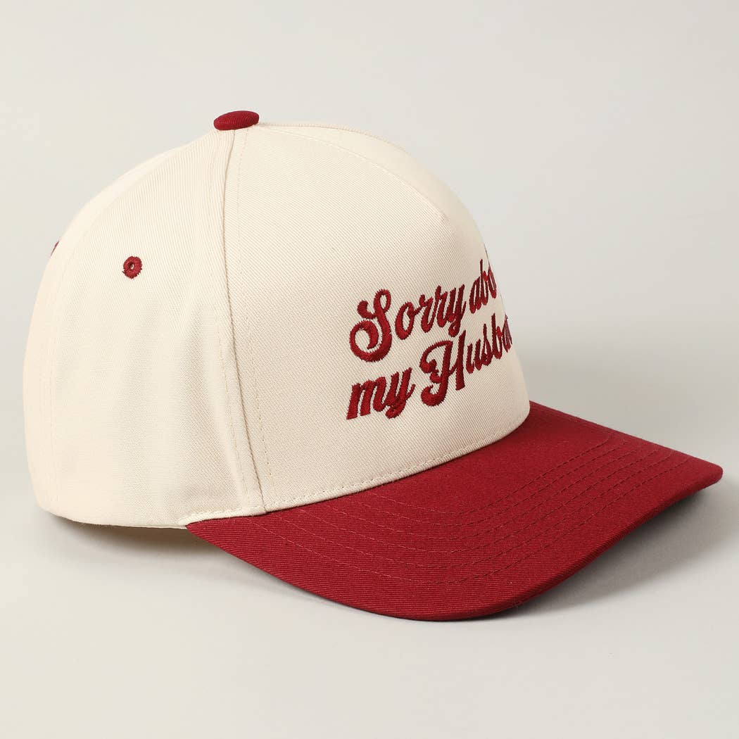 Sorry About My Husband Cap
