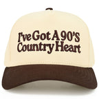 I'VE GOT A 90'S COUNTRY HEART Two Tone Trucker Hat