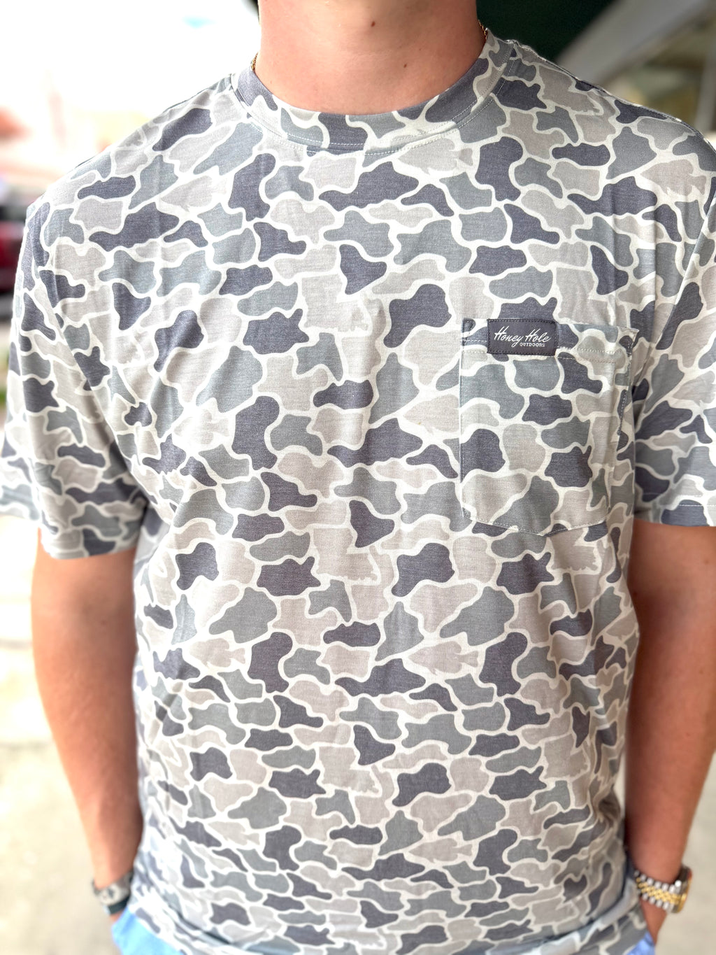 Honey Hole - Performance Shirt - Hideaway Camo