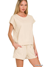 ....Cotton Top & Shorts 2PC Set SI-27829