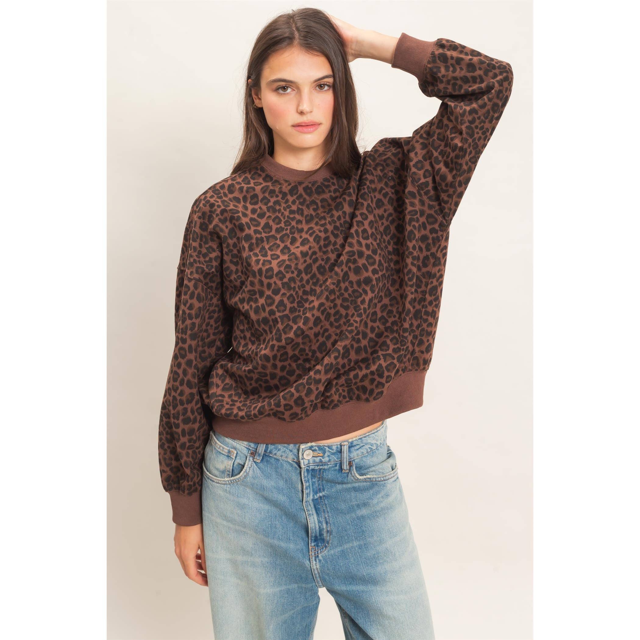 Leopard Print Sweatshirt
