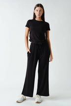 Marlow Short-Sleeve Ruched Two-Piece Set