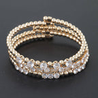 Multi Rhinestone Beaded Bracelet