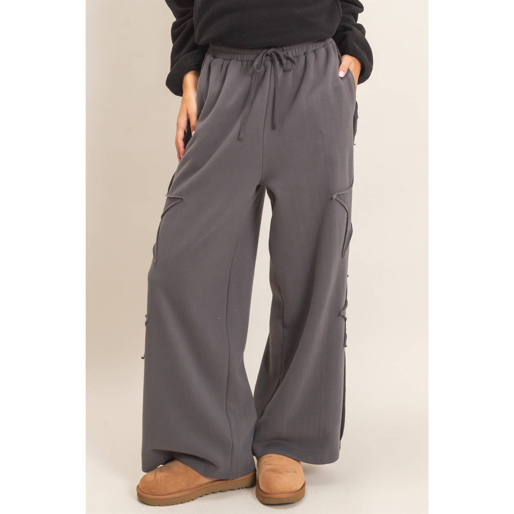 French Terry Star Patch Sweatpants