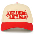 MAKE AMERICA PARTY AGAIN Letter on Two Tone Trucker Hat