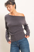 Off The Shoulder Sweater Top
