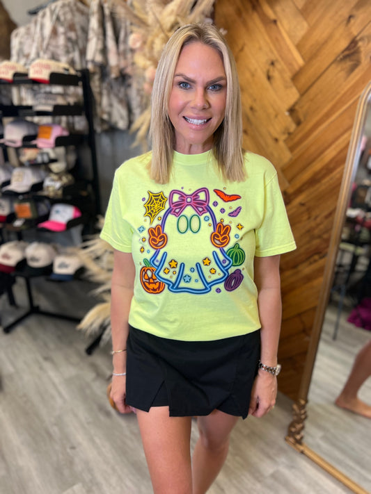 Neon Ghost Girly Tee