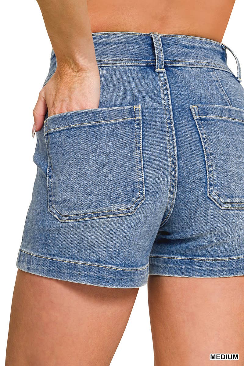 ..1229 Utility Pocket Denim Shorts SI-29271