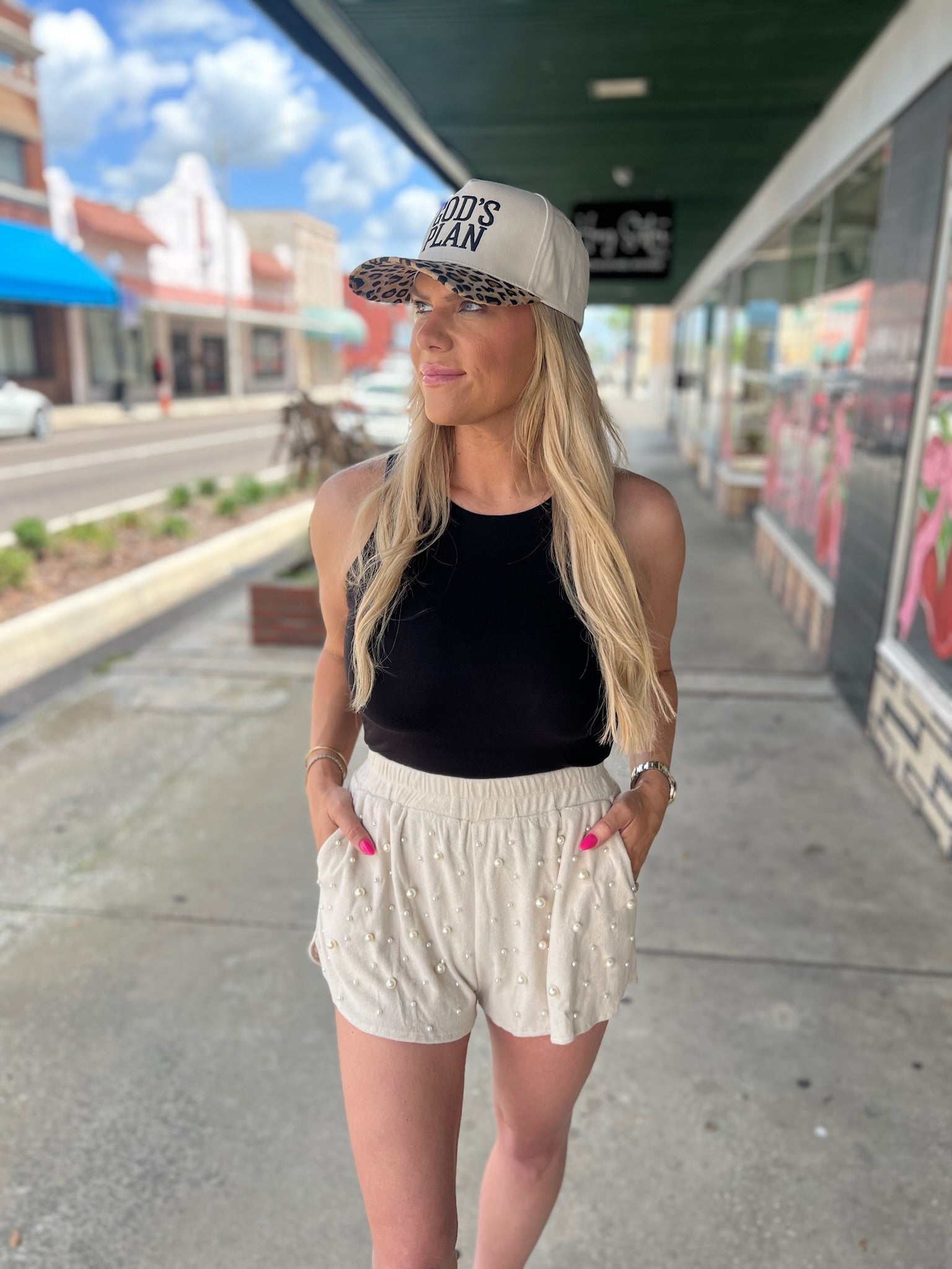 Lily Pearl Waistband Shorts