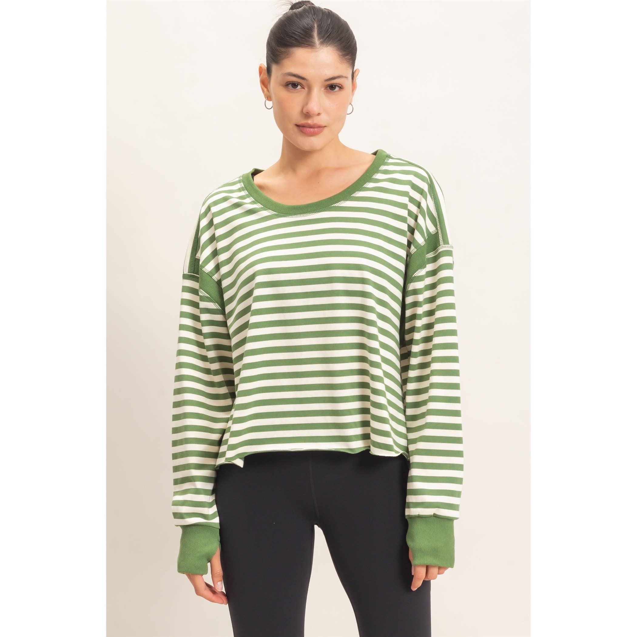 Striped Long Sleeve Top