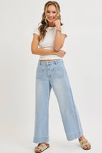 WIDE LEG  DENIM JEANS