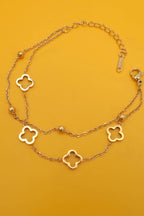 18K STAINLESS STEEL TARNISH FREE CLOVER BRACELET | 40B5174