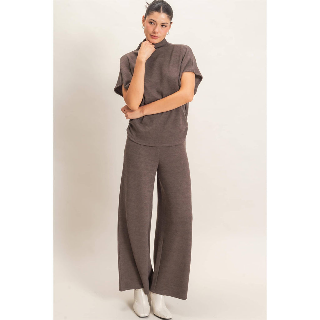 Dolman Sleeve Top And Pant Set