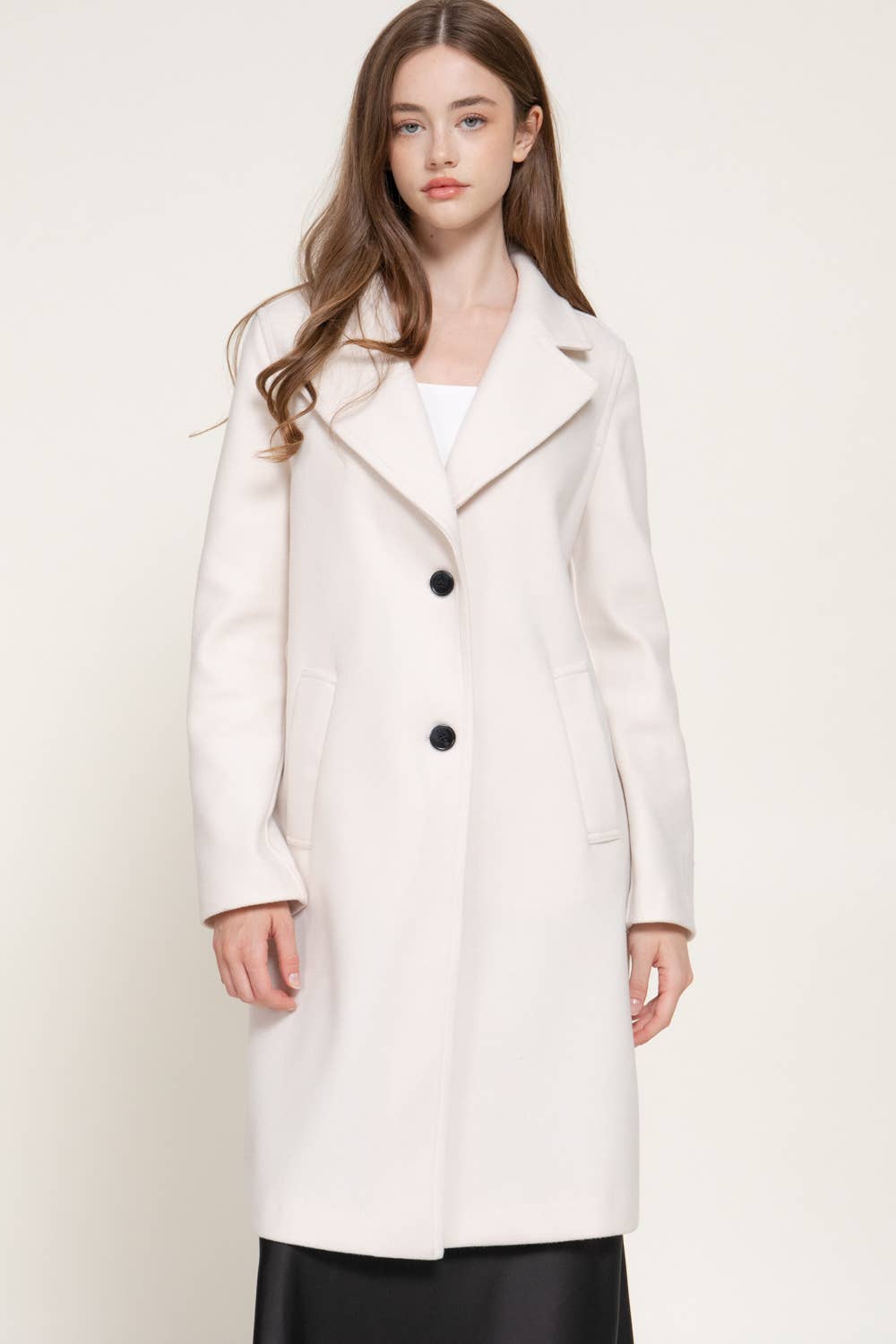 Long Sleeve Soft Long Coat