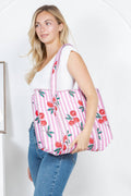 Reversible Quilted Cotton Tote Bag (BG-33)
