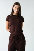 Marlow Short-Sleeve Ruched Two-Piece Set