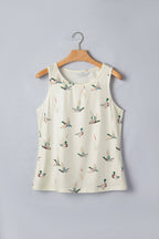 PRETTY BASH Western Mallard Round Neck Tank Top