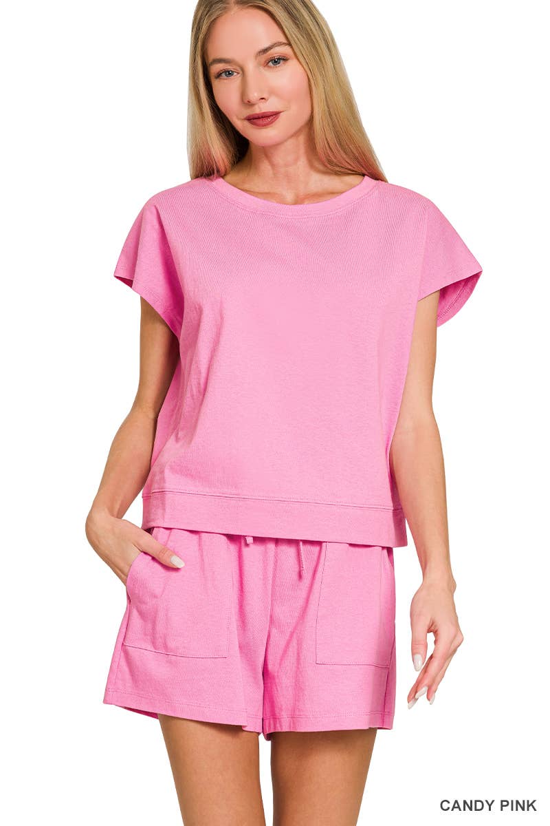 ....Cotton Top & Shorts 2PC Set SI-27829