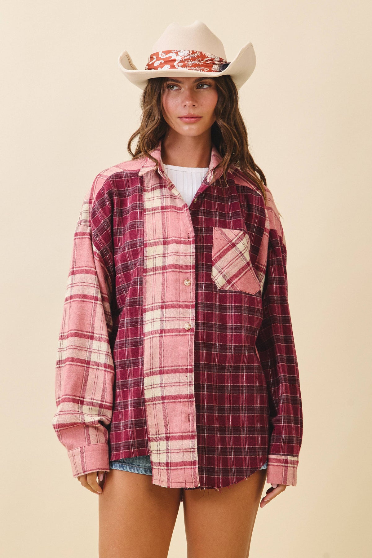 8376EN Kambrie Plaid Flannel Shirt